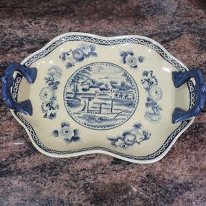 Vintage Winterhur Platter with Handles Not for Food Use